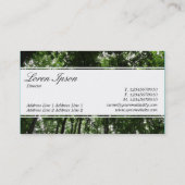 Carte De Visite Bande centrale (à bordure) - Script - Canopée fore (Dos)