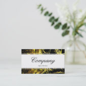 Carte De Visite Bande centrale (à bordure) - Script - Flamme fract (Debout devant)