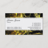 Carte De Visite Bande centrale (à bordure) - Script - Flamme fract (Dos)