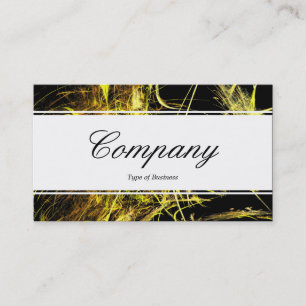 Carte De Visite Bande centrale (à bordure) - Script - Flamme fract