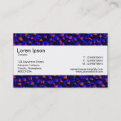 Carte De Visite Bande centrale - Abstrait 080716(2) (Dos)