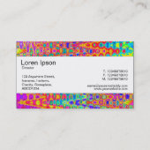 Carte De Visite Bande centrale - Abstraite colorée (Dos)