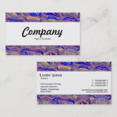 Carte De Visite Bande centrale - Abstraite fractale 061012a (Devant / Derrière)