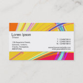 Carte De Visite Bande centrale - Abstraite fractale 061012e (Dos)