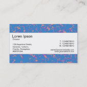 Carte De Visite Bande centrale (bordé) - Abstrait 080716(1) (Dos)