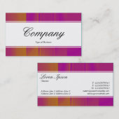 Carte De Visite Bande centrale (bordé) - Script - Tex couleur (Devant / Derrière)