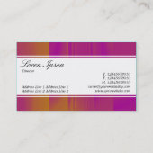 Carte De Visite Bande centrale (bordé) - Script - Tex couleur (Dos)