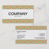 Carte De Visite Bande centrale - Cercles colorés (Devant / Derrière)