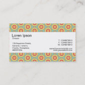 Carte De Visite Bande centrale - Cercles colorés (Dos)