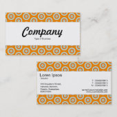 Carte De Visite Bande centrale - Cercles colorés (Devant / Derrière)