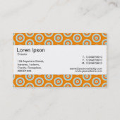 Carte De Visite Bande centrale - Cercles colorés (Dos)