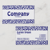 Carte De Visite Bande centrale - Circuits Aliens - Bleu foncé (Devant / Derrière)