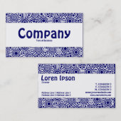 Carte De Visite Bande centrale - Circuits Aliens II - Bleu foncé (Devant / Derrière)