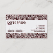 Carte De Visite Bande centrale - Circuits Aliens II - Brown foncé (Dos)