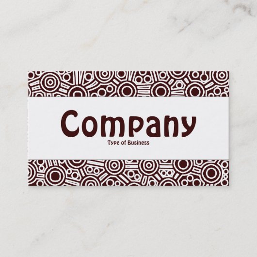 Carte De Visite Bande centrale - Circuits Aliens II - Brown foncé (Devant)