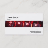 Carte De Visite Bande centrale - Clavier lumineux (Dos)