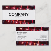 Carte De Visite Bande centrale - Clavier lumineux (Devant / Derrière)