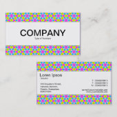 Carte De Visite Bande centrale - Colorée géométrique (Devant / Derrière)