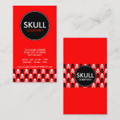 Carte De Visite bande centrale de la société du crâne (Devant / Derrière)