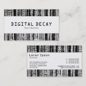 Carte De Visite Bande centrale - Découpe numérique (Devant / Derrière)