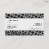 Carte De Visite Bande centrale - demi-ton extrême (Dos)