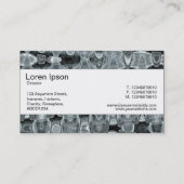 Carte De Visite Bande centrale - Glace fractale (Dos)