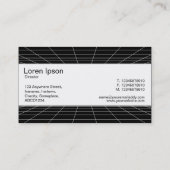 Carte De Visite Bande centrale - Grille de perspective (Dos)