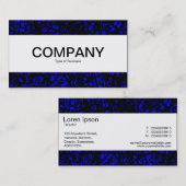 Carte De Visite Bande centrale - Lignes Abstraites - Bleu (Devant / Derrière)