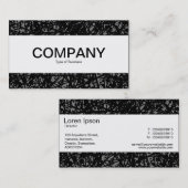 Carte De Visite Bande centrale - Lignes Abstraites - Gris (Devant / Derrière)