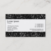 Carte De Visite Bande centrale - Lignes Abstraites - Gris (Dos)