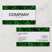Carte De Visite Bande centrale - Lignes Abstraites - Vert (Devant / Derrière)