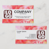 Carte De Visite Bande centrale (Logo) - Vortex du temps Abstrait (Devant / Derrière)