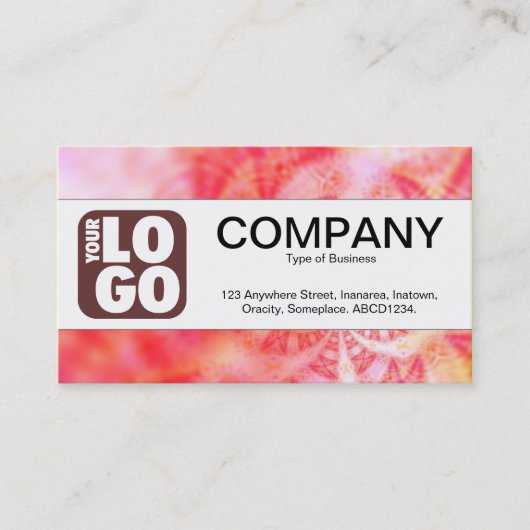 Carte De Visite Bande centrale (Logo) - Vortex du temps Abstrait (Devant)