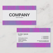 Carte De Visite Bande centrale - Magenta et Blue Tex (Devant / Derrière)