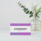 Carte De Visite Bande centrale - Magenta et Blue Tex (Debout devant)