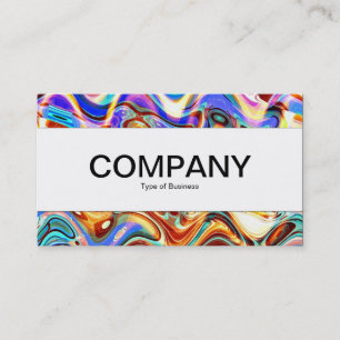 Carte De Visite Bande centrale - mélange 02 de couleur