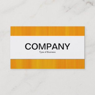 Carte De Visite Bande centrale - orange peinte