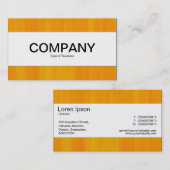 Carte De Visite Bande centrale - orange peinte (Devant / Derrière)