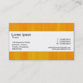 Carte De Visite Bande centrale - orange peinte (Dos)