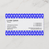 Carte De Visite Bande centrale - Roue étoile - Bleu (Dos)