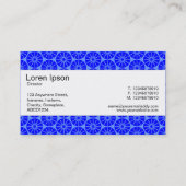 Carte De Visite Bande centrale - Roue étoile - Couleurs de bleu (Dos)