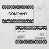 Carte De Visite Bande centrale - Roue étoile - Noir (Devant / Derrière)