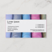 Carte De Visite Bande centrale - Roulettes de coton (Dos)