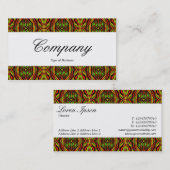 Carte De Visite Bande centrale - Script - Motif (Devant / Derrière)