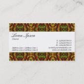 Carte De Visite Bande centrale - Script - Motif (Dos)