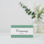 Carte De Visite Bande centrale - Script - Motif à échelle de poiss (Debout devant)