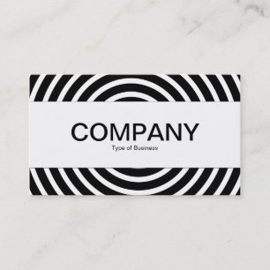 Carte De Visite Bande centrale - Spirale - Noir et blanc