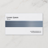 Carte De Visite Bande centrale - Tubes Chrome (Dos)