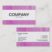 Carte De Visite Bande centrale - Verre teintée Rose (Devant / Derrière)