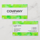 Carte De Visite Bande centrale - Vert peint (Devant / Derrière)